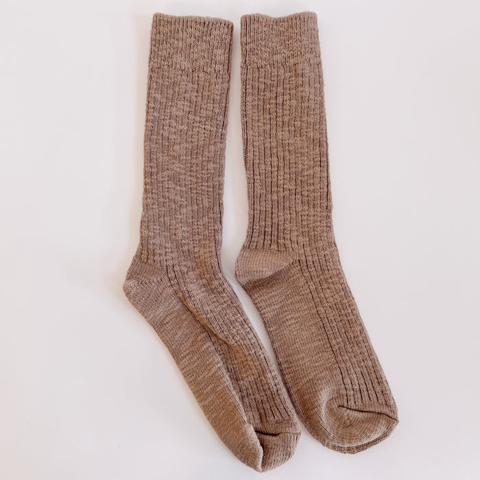 Cottage Socks in Flax