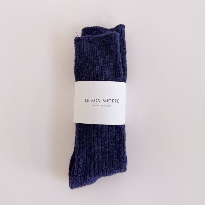 Cottage Socks in Navy