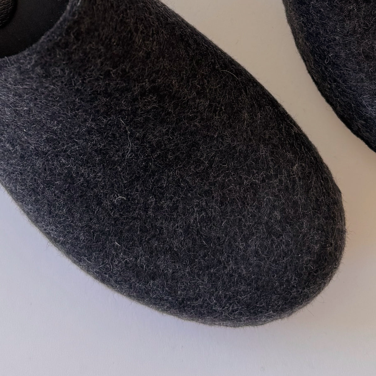 Wrap Worker Clog in Heather Black Felt