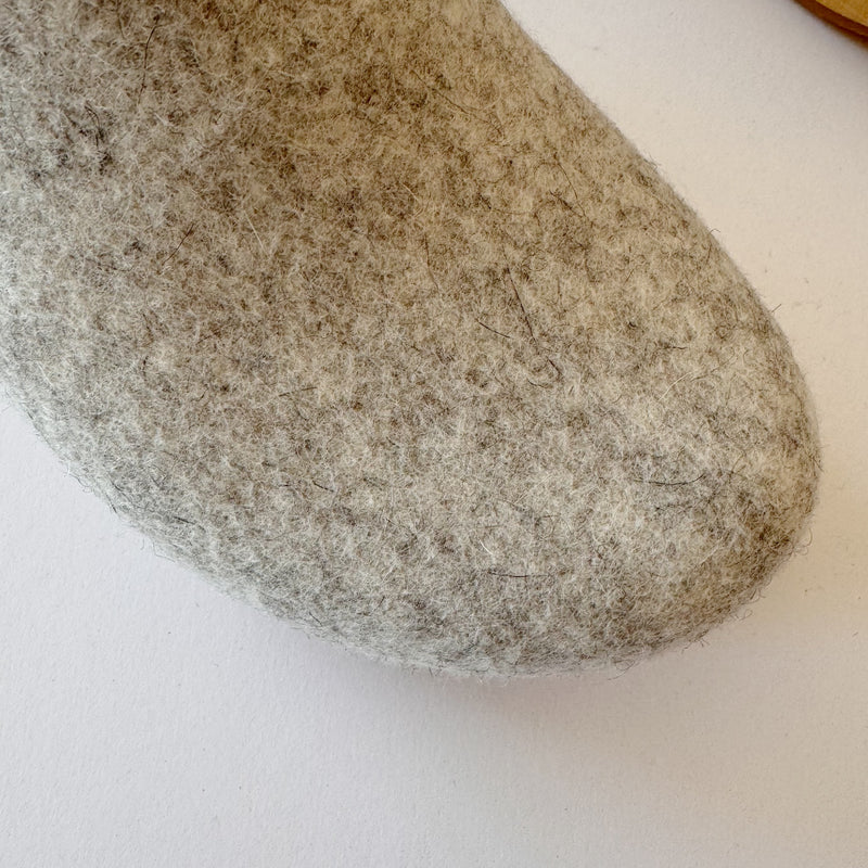 Wrap Worker Clog in Oatmeal Felt