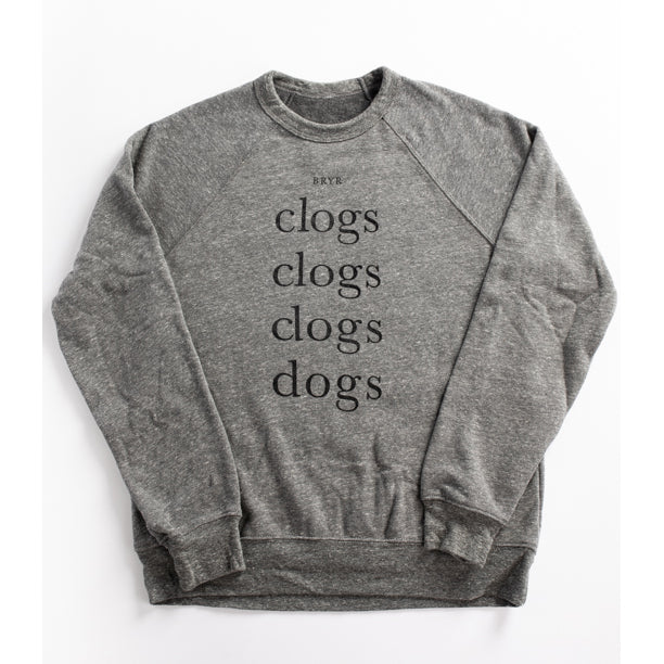 Clogs & Dogs Tri-blend Sweatshirt