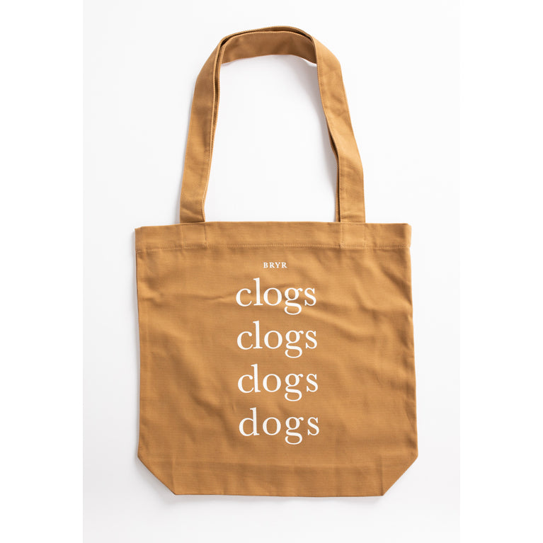 Clogs + Dogs Canvas Tote